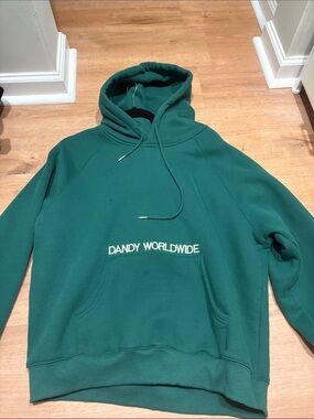Dandy Worldwide Green Hooded Sweatshirt